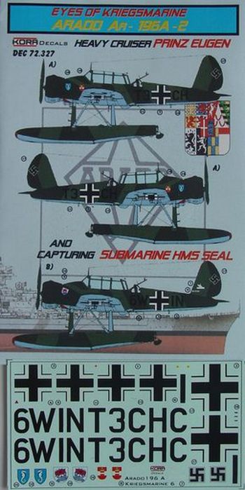 Arado Ar-196A-2 (PRINZ EUGEN) (designed to be used with Airfix, Encore, Heller and Revell kits)