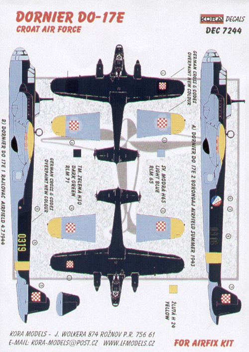 Dornier Do-17E Croatian Air Force