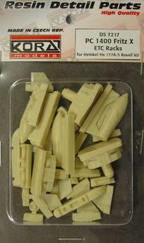 PC 140 Fritz X ETC racks for He 177A-5 (designed to be used with Revell kits)