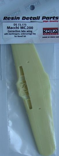 Macchi C.200 Correction late wing (designed to be used with Revell kits)