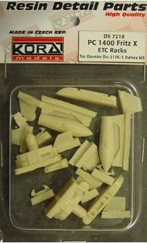 PC 140 Fritz X ETC racks for Dornier Do-217K-2 (designed to be used with Italeri kits)
