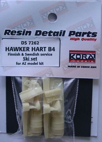 Hawker Hart B4 Finnish Air Force and Swedish Air Force service Ski set (designed to be with AZ Model kits)