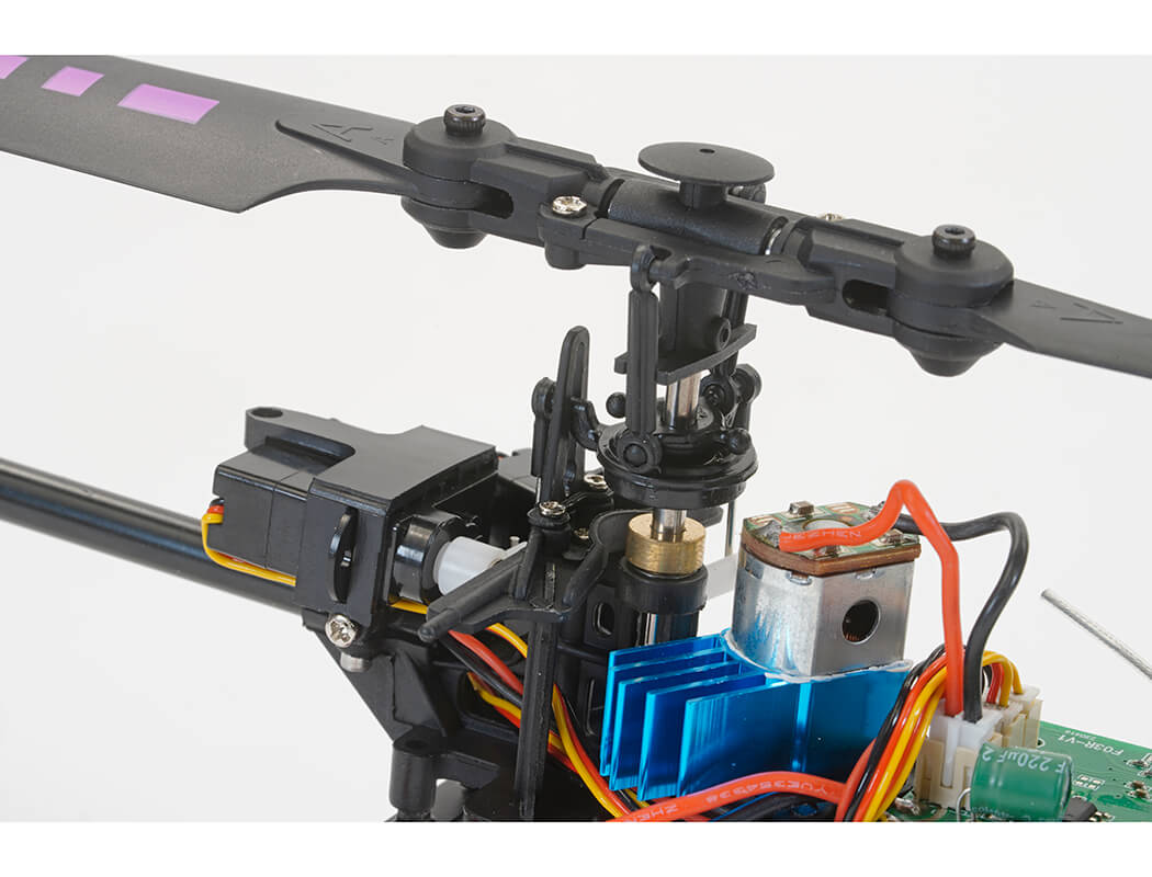 Kootai F03 4ch Single Blade Flybarless Helicopter – Purple/Blue KT-F03PB