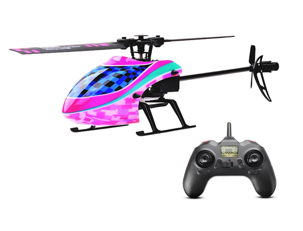 Kootai F03 4ch Single Blade Flybarless Helicopter – Purple/Blue KT-F03PB