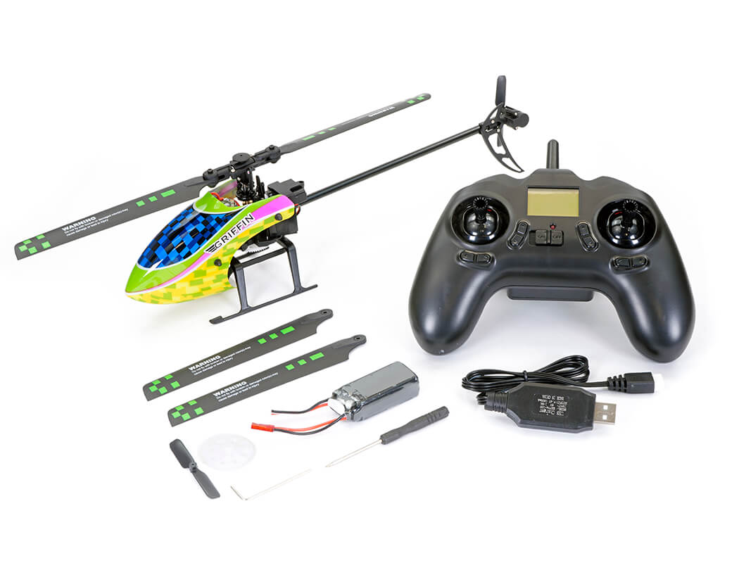 Kootai F03 4ch Single Blade Flybarless Helicopter – Yellow/Green KT-F03YG