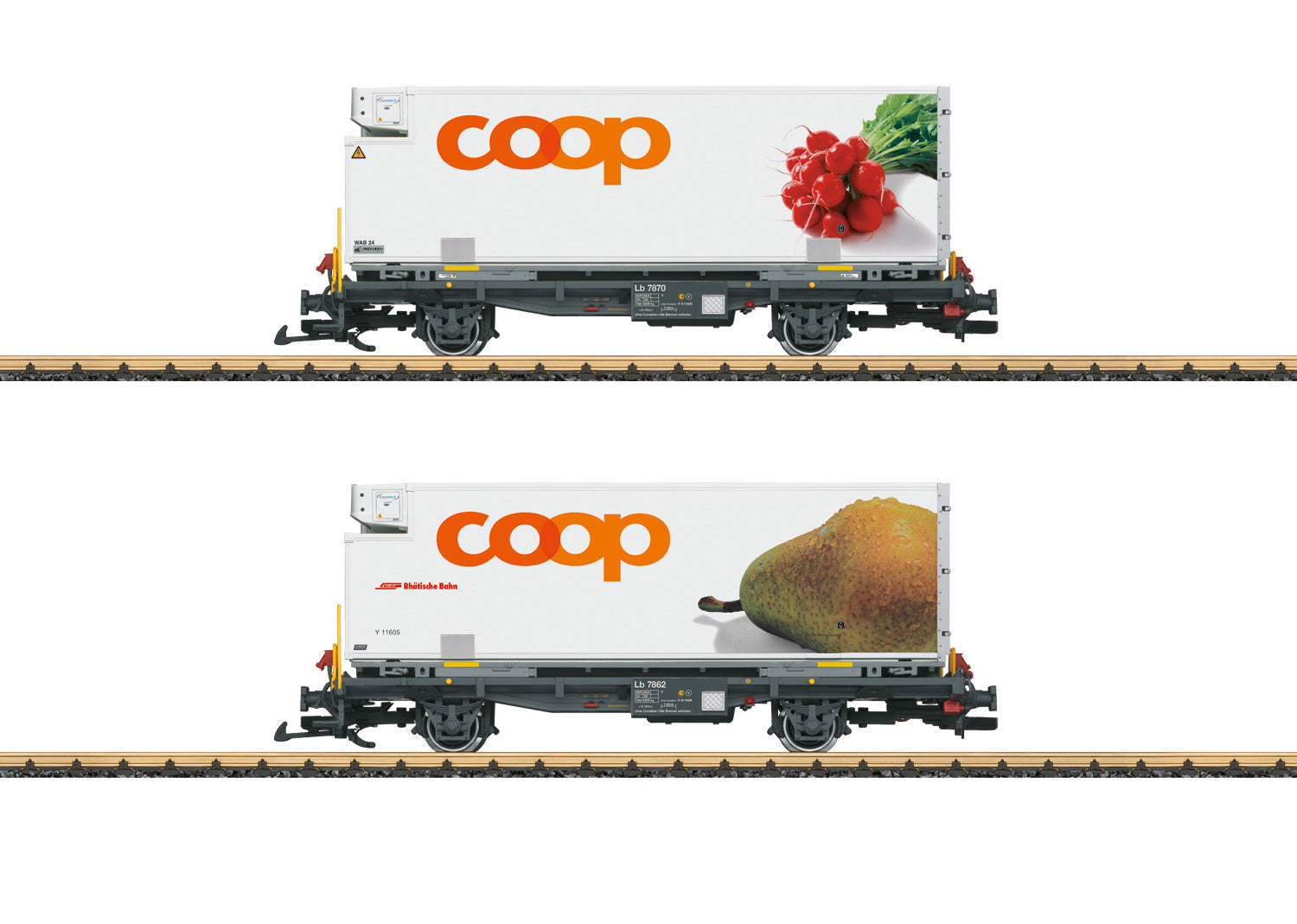 LGB RhB Container Wagon-Set COOP L45889