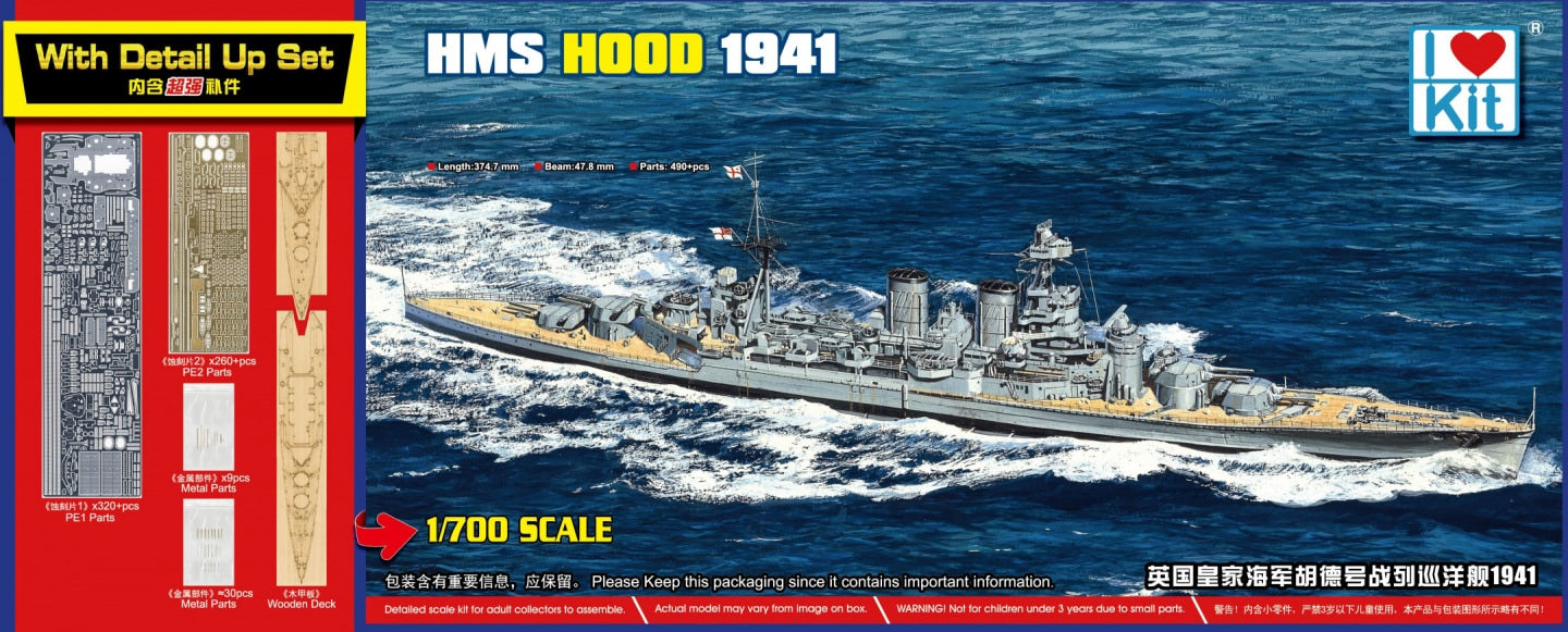 I LOVE KIT H.M.S. Hood 1941Includes - LK65703