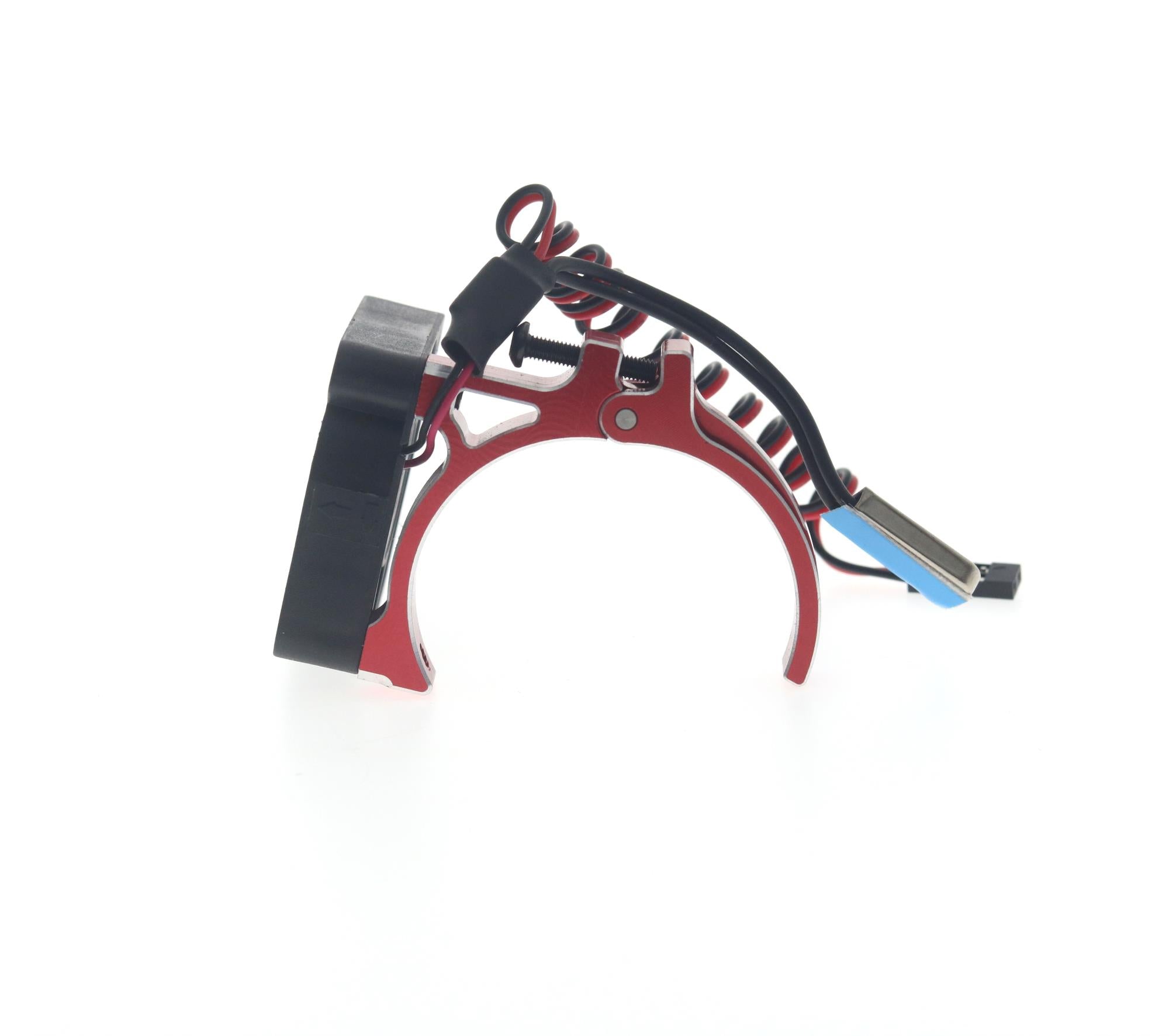 Motor Fan unit w/Temp Sensor, w/Mount Red 42mm