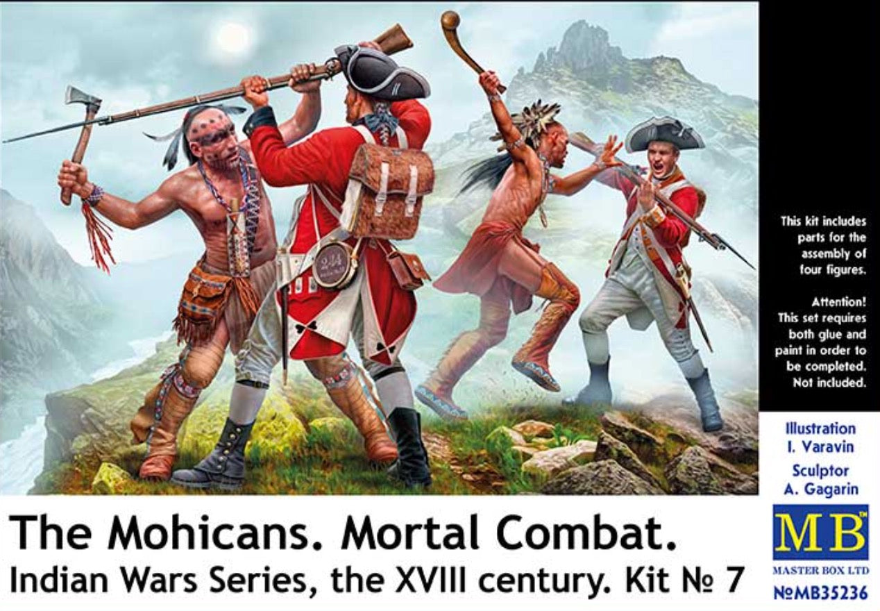 Masterbox 1:35 - The Mohicans, Indian War Series, No.7