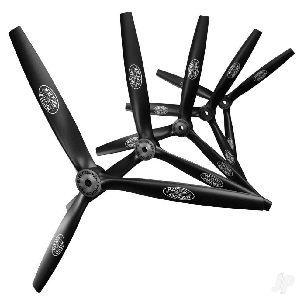 Master Airscrew 13x12 3-Blade Propeller Orange MAS3B13X12NO1 7