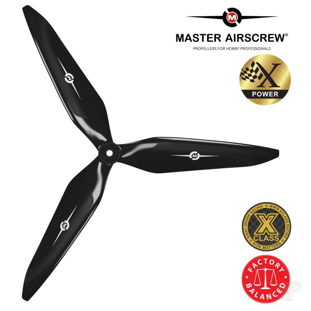 Master Airscrew 13x12 3X Power X-Class Giant Racing Drone Propeller (CCW) - MAS3X13X12NB1 1