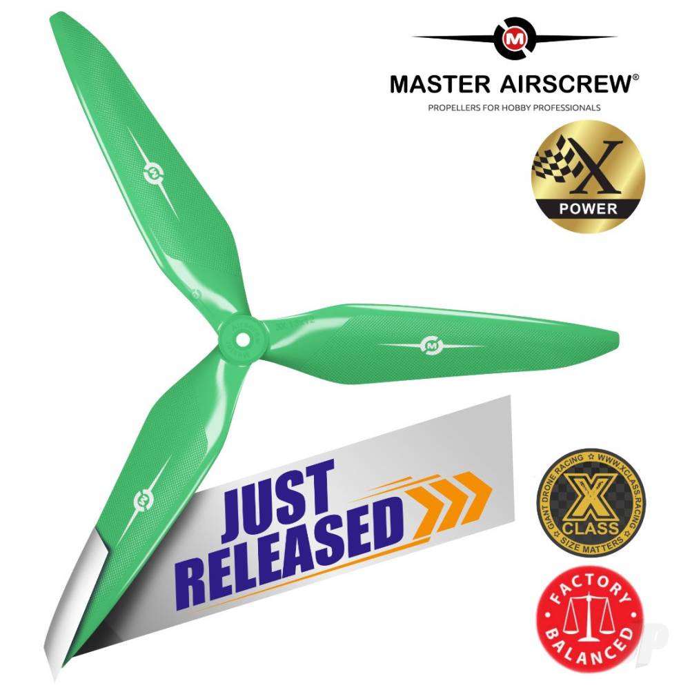 Master Airscrew 13x12 3X Power X-Class Giant Racing Drone Propeller (CCW) - MAS3X13X12NG1 1