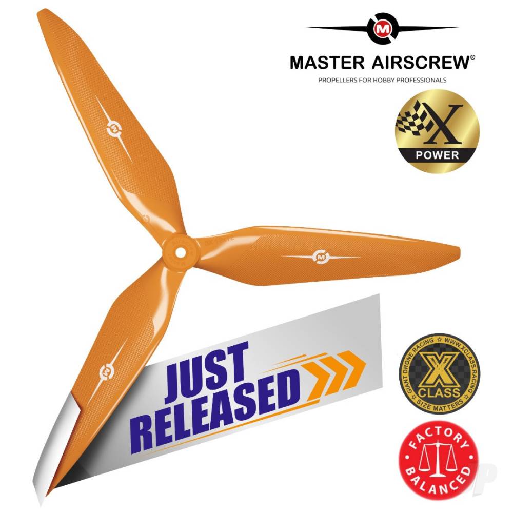 Master Airscrew 13x12 3X Power X-Class Giant Racing Drone Propeller (CCW) - MAS3X13X12NO1 1