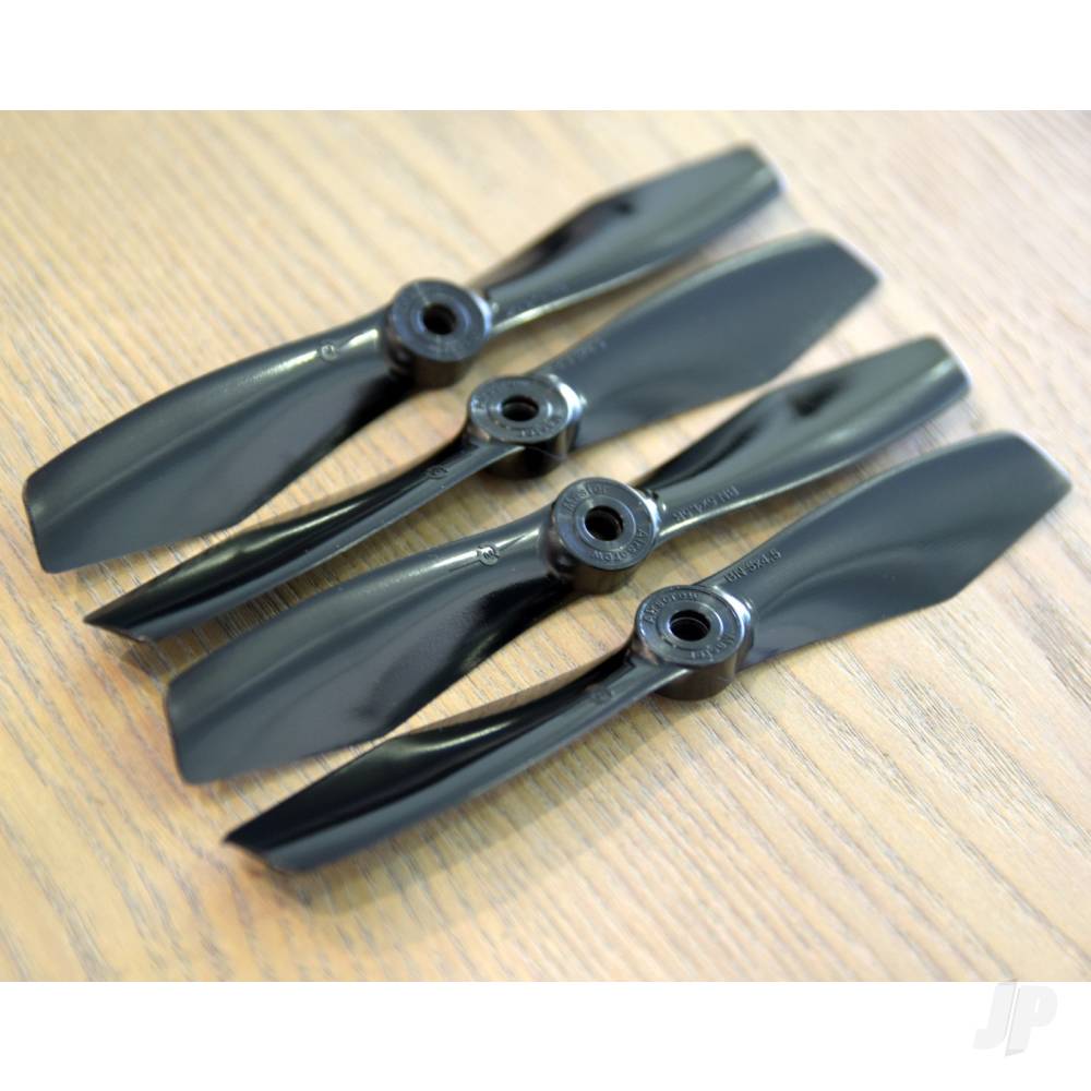 Master Airscrew 5x4.5 BN-FPV Bullnose Propeller Set 4x Black MASBN05X45SB4 4