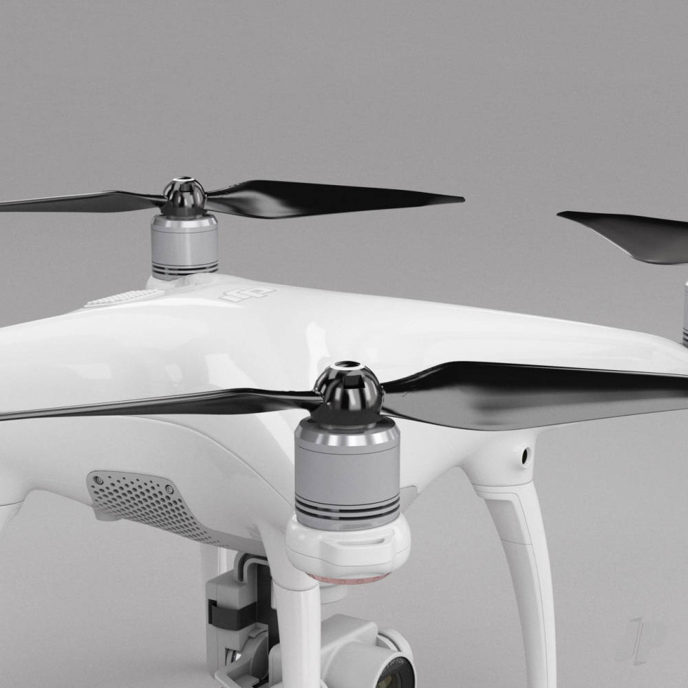 Master Airscrew MR-PH Stealth 9.5x5.7 Prop Set x4 White for DJI PHANTOM 4 - MASPHS9557SW4 2