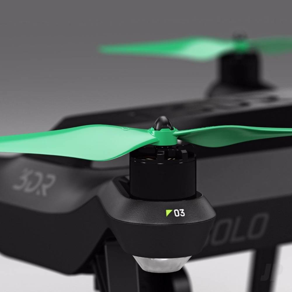 Master Airscrew 10x4.5 MR SL Propeller C Set x4 Green, Built in Nut for 3D - MASSL10X45CG4