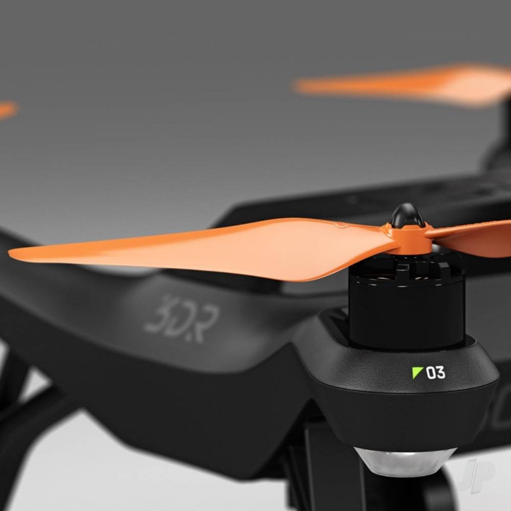 Master Airscrew 10x4.5 MR SL Propeller C Set x4 Orange, Built in Nut for 3 - MASSL10X45CO4