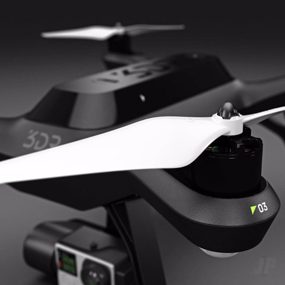 Master Airscrew 10x4.5 MR SL Propeller C Set x4 Orange, Built in Nut for 3 - MASSL10X45CO4