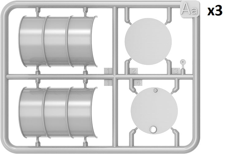 Miniart 1:24 - Fuel & Oil Drums, 1930-50's Set 2