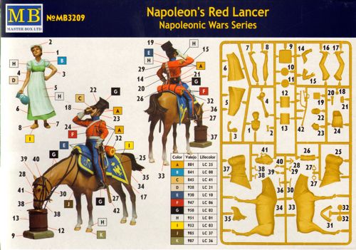 Masterbox 1:32 - Napoleons Red Lancer Napoleonic Series