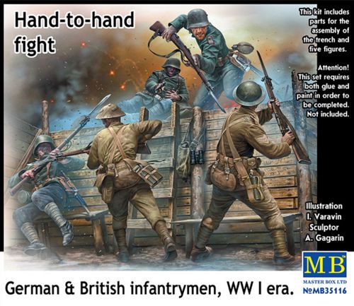 Masterbox 1:35 - Hand to Hand Fight German & British WWI