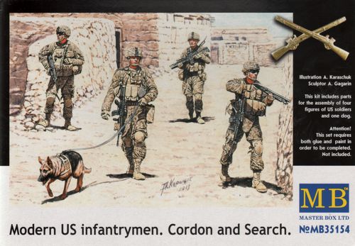 Masterbox 1:35 - Modern US Infantrymen Cordon and Search