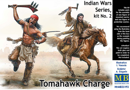 Masterbox 1:35 - Indian Wars Series Tomahawk Charge