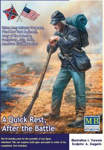 Masterbox 1:35 - A Quick Rest Union Army Sergeant, ACW