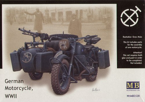 Masterbox 1:35 - German Motorcycle & Sidecar WWII