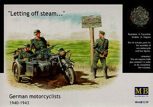 Masterbox 1:35 - German Motorcyclists 1940 - 1943