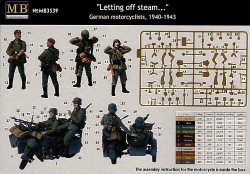 Masterbox 1:35 - German Motorcyclists 1940 - 1943