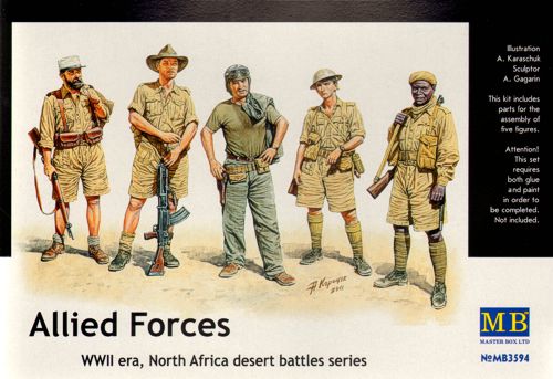 Masterbox 1:35 - Allied Forces North Africa WWII