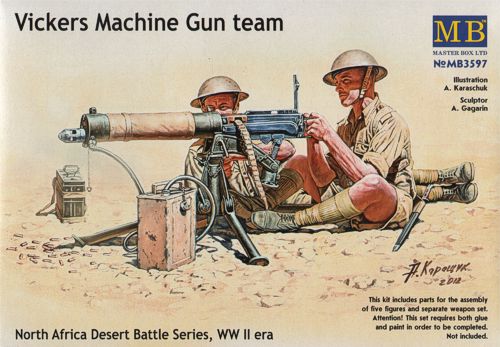 Masterbox 1:35 - Vickers Machine Gun Team North Africa