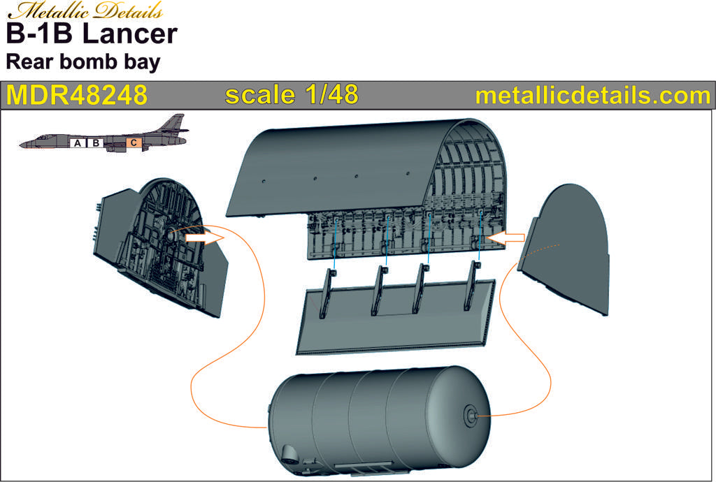 Metallic Details Rockwell B-1B Lancer - MDMDR48248