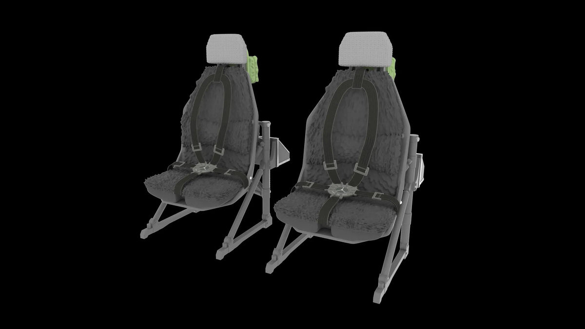 Pilot seats for Sikorsky UH-60, SH-60, MH-60 early