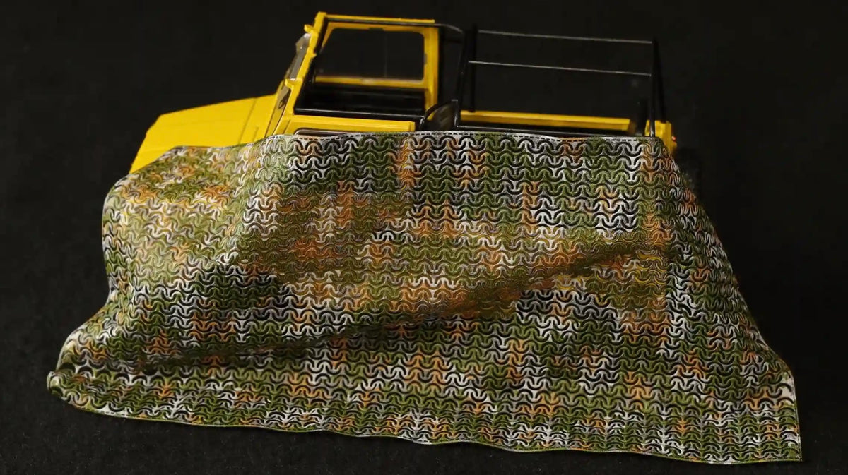 Modern Camouflage Net (Barracuda-type) flexible 3D-Printed SUMMER