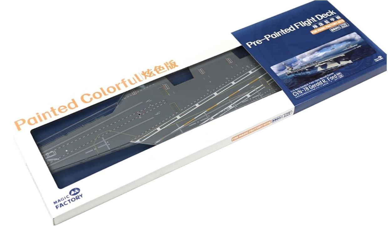 MAGIC FACTORY 6505 1/700 PRE-PAINTED FLIGHT DECK UPGRADED USS GERALD R FORD CARRIER