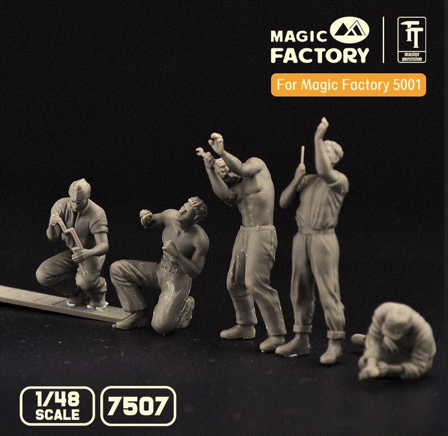 MAGIC FACTORY MF7507 1/48 Ground Service Crew Set (3D printed) THFS