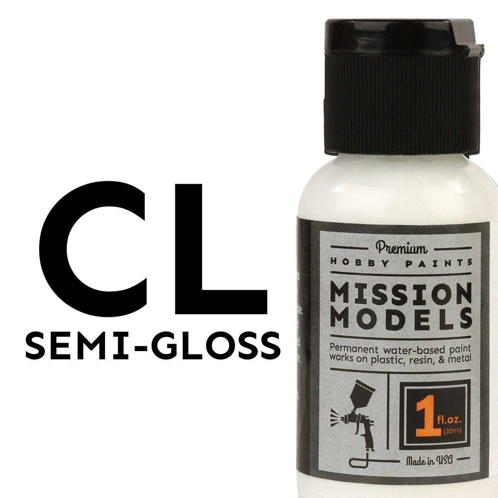 Mission Models Semi Gloss Clear Coat, 1oz MMPA005