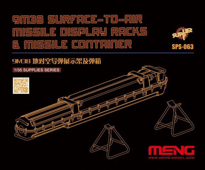 Meng Model 1:35 - Russian 9M38 SAM Display Rack & Container