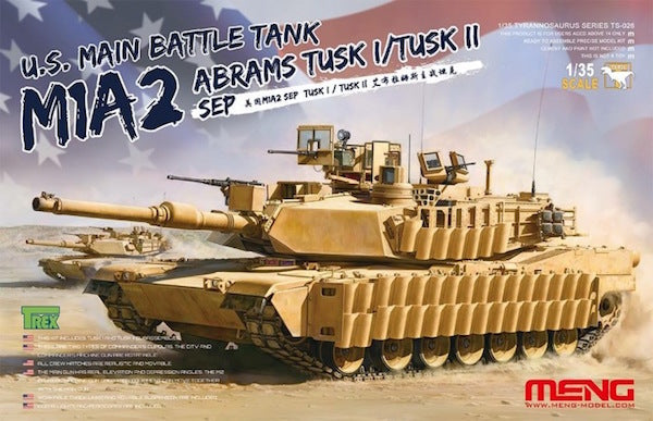Meng Model 1:35 - M1A2 US MBT SEP Abrams TUSK I / TUSK II