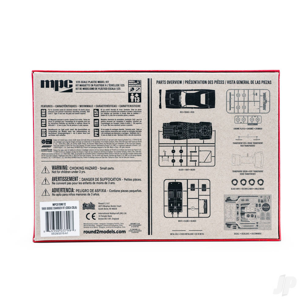 MPC 1969 Dodge Charger RT (Coca Cola) Snap (2T) MPC919M 4