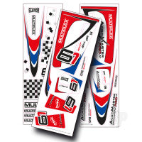 Multiplex AcroMaster Decals Blue / Red MPX1-00856