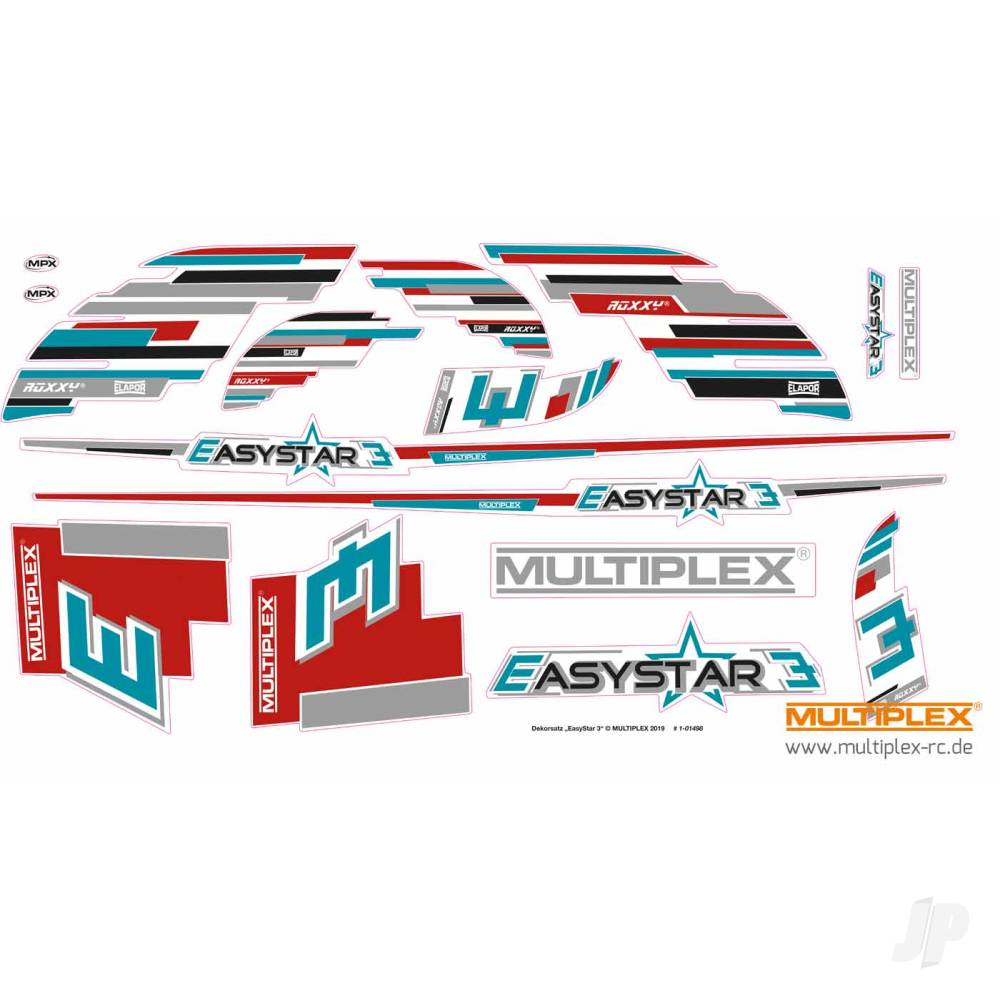 Multiplex EasyStar 3 Decals MPX1-01498 - RC Aircraft Spares