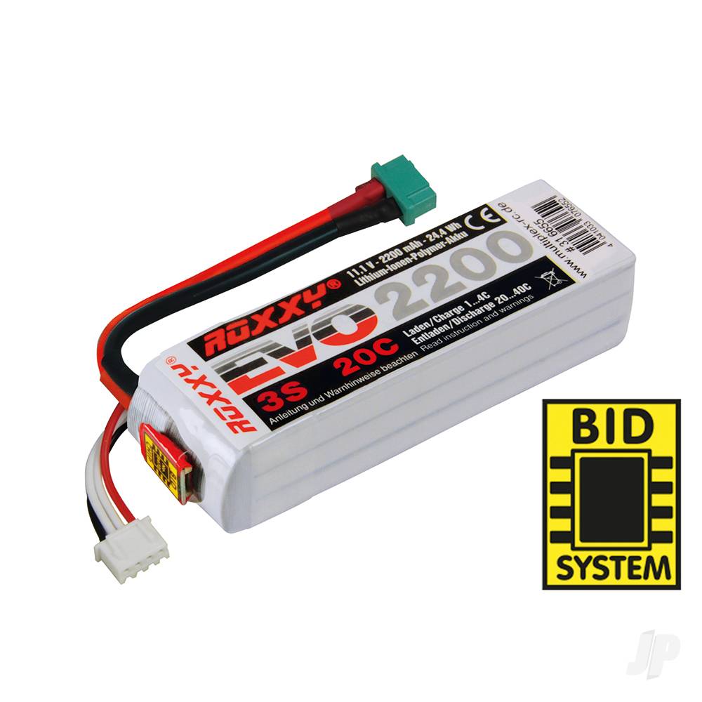 Multiplex ROXXY EVO LiPo 2200mAh 11.1V BID Chip 20C (316655) MPX316655 Main