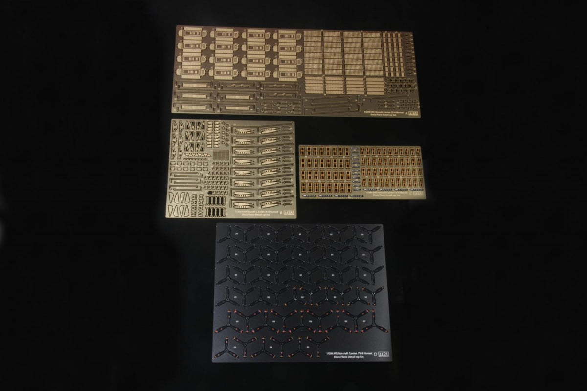 WWII U.S. DECK PLANE SET I for the aircraft in the USS HORNET CV-8 (designed to be used with Merit and Trumpeter kits)