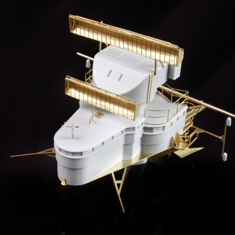 H.M.S. HOOD MAST & RADAR SET (designed to be used with Trumpeter kits)