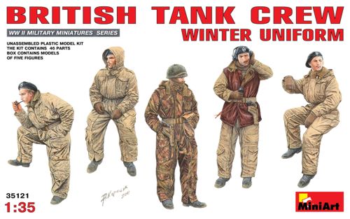 Miniart 1:35 - British Tank Crew (Winter Uniform)