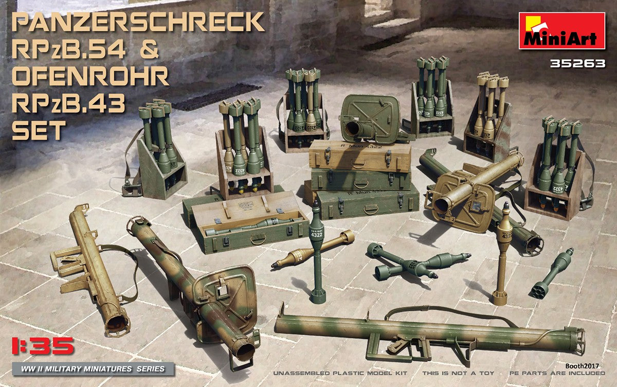 Miniart 1:35 - Panzerschreck RPzB.54 & Ofenrohr RPzB.43 Set
