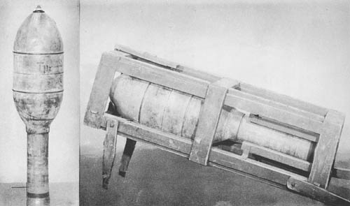 GERMAN ROCKET LAUNCHER with 28cm WK Spr & 32cm WK Flamm